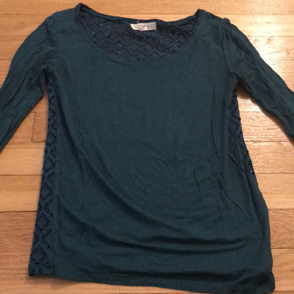 Forest green long sleeve with cutouts